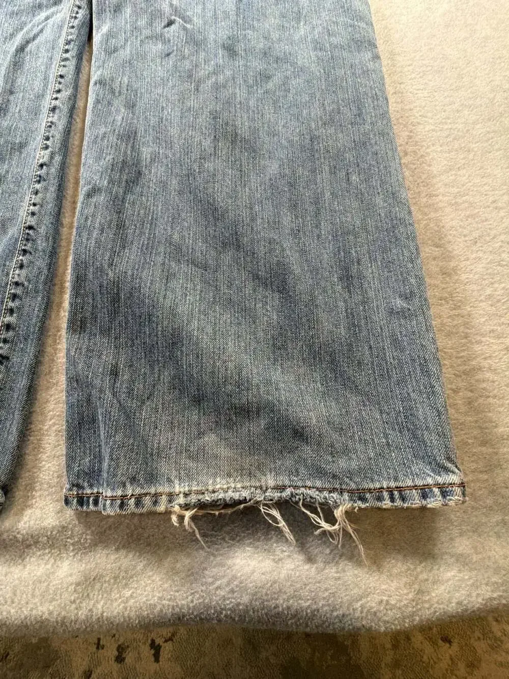 Lucky Brand 181 Relaxed Straight Men's Blue Jeans Size 40x32